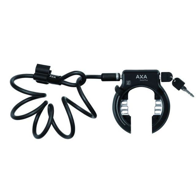 Ringslot AXA Solid XL Plus Insteekkabel Zwart